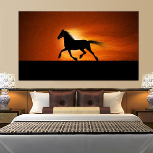 Animals Posters and Prints Wall Art Canvas Painting Wall Decoration Modern Printed Horses Pictures for Living Room Wall No Frame - SallyHomey Life's Beautiful