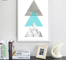 Load image into Gallery viewer, Geometric Marble Arrow Wall Art Canvas Posters Prints Nordic Style Abstract Painting Minimalist Wall Pictures for Living Room - SallyHomey Life&#39;s Beautiful