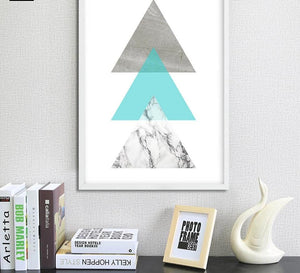 Geometric Marble Arrow Wall Art Canvas Posters Prints Nordic Style Abstract Painting Minimalist Wall Pictures for Living Room - SallyHomey Life's Beautiful