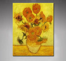 Load image into Gallery viewer, High quility 100% Hand Painted Van Gogh Sunflower Painting on Canvas flower Oil Painting wall art  Home Decor For Living Room