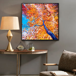 100% Hand Painted Abstract Tree Art Oil Painting On Canvas Wall Art Frameless Picture Decoration For Live Room Home Decor Gift