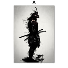 Load image into Gallery viewer, Armored Japanese Samurai Warrior Vintage Wall Art Canvas Painting Nordic Posters And Prints Wall Pictures For Living Room Decor - SallyHomey Life&#39;s Beautiful