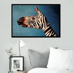 Frameless Wall Decoration Posters Print On Canvas Wall Art Canvas Painting Abstract Zebra is Painted on the Hand for Room Wall - SallyHomey Life's Beautiful