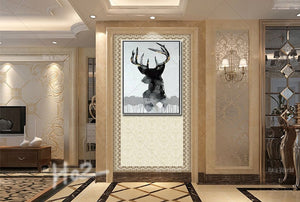 NEW 100% Hand Painted Home decoration high quality antelope Animal painting pictures