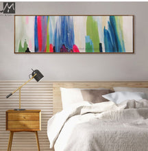 Load image into Gallery viewer, Abstract painting canvas pinturas al oleo abstractas quadro decorativo wall pictures for bedroom horizontal home deco handmade - SallyHomey Life&#39;s Beautiful