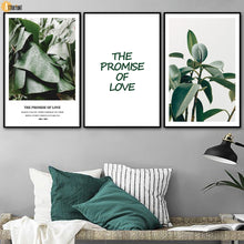 Load image into Gallery viewer, Tropical Banana Leaf Rubber Tree Wall Art Canvas Painting Nordic Posters And Prints Wall Pictures For Living Room Home Decor - SallyHomey Life&#39;s Beautiful