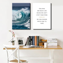 Load image into Gallery viewer, Modern Seascape Poster And Prints Wall Art Canvas Painting Wall Pictures For Living Room Nordic Home Decoration No Frame 50X70CM - SallyHomey Life&#39;s Beautiful