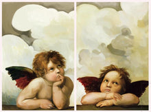 Load image into Gallery viewer, Modern Portrait Cherub Posters and Prints Wall Art Canvas Painting Wall Decoration Lovely Angel Pictures for Bedroom Frameless - SallyHomey Life&#39;s Beautiful