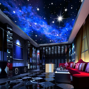 3D Night Stars Ceiling Art Wall Painting Modern Living Room Bedroom Ceiling Decoration Wall Cloth