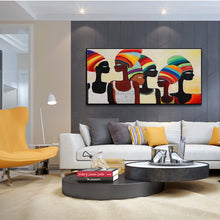 Load image into Gallery viewer, African art painting figure acrylic Abstract hand painted canvas oil paintings interior decoration large one piece paintings - SallyHomey Life&#39;s Beautiful