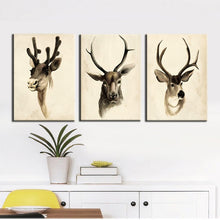 Load image into Gallery viewer, Modern Animal Painting Cute Deers Canvas Painting Hand-Draw Print Poster Wall Picture On Canvas for Home Decoration Frameless - SallyHomey Life&#39;s Beautiful