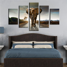 Load image into Gallery viewer, Modern Animals Posters and Prints Wall Art Canvas Painting 5Pcs The Giant Elephant Pictures for Living Room Wall Home Decoration - SallyHomey Life&#39;s Beautiful