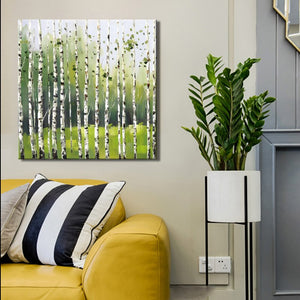 Modern Trees Posters and Prints Wall Art Canvas Painting Abstract Birch Forest Decorative Painting Picture for Living Room Decor - SallyHomey Life's Beautiful