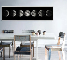 Load image into Gallery viewer, 🔥 Eclipse of The Moon Canvas Poster Minimalist Art Painting Universe Wall Picture Long Banner Print Living Room Bedroom Decoration - SallyHomey Life&#39;s Beautiful