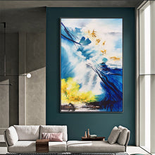 Load image into Gallery viewer, 100% Hand Painted Abstract Modern Sea Art Oil Painting On Canvas Wall Art Wall Adornment Pictures Painting For Living Room Home