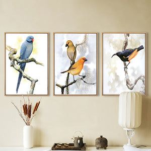 Modern Animals Decorative Painting Birds Posters and Prints on Canvas Wall Art Paintings for Living Room Home Decor No Frame - SallyHomey Life's Beautiful