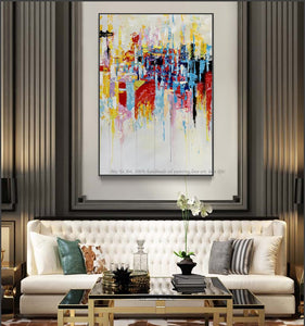 Wall art pictures for living room large abstract painting canvas wall art tableau peinture sur toile oil picture for bedroom - SallyHomey Life's Beautiful