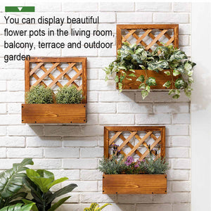 Modern Nordic Wall Hanging Decor Flower Plant Storage Bamboo Flower Shelf Living Room Bedroom Decoration