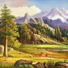 Load image into Gallery viewer, 100% Hand Painted Mountains Scenery Art Oil Painting On Canvas Wall Art Frameless Picture Decoration For Live Room Home Decor
