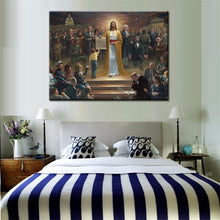 Load image into Gallery viewer, Jesus Come to Earth Oil Painting Poster On Canvas - SallyHomey Life&#39;s Beautiful