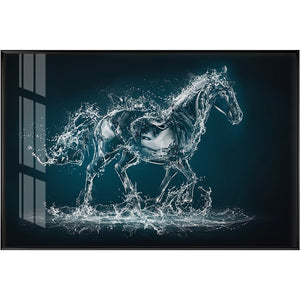 100% Hand Painted Abstract Crystal Horse Art Oil Painting On Canvas Wall Art Wall Pictures Painting For Living Rooms Home Decor