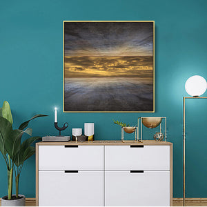 Creative Abstract Posters and Prints Wall Art Canvas Painting Sky Outside the High Wall Pictures for Living Room Decor No Frame - SallyHomey Life's Beautiful