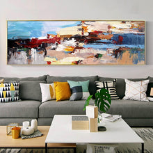 Load image into Gallery viewer, 100% Hand Painted Abstract Colorful Art Painting On Canvas Wall Art Wall Adornment Pictures Painting For Live Room Home Decor