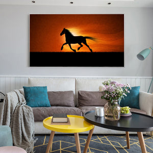 Animals Posters and Prints Wall Art Canvas Painting Wall Decoration Modern Printed Horses Pictures for Living Room Wall No Frame - SallyHomey Life's Beautiful