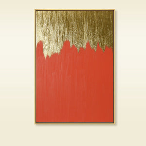 100% Hand painted Modern golden Art Oil Painting On Canvas Wall Art Wall Adornment pictures Painting For Living Room Home Decor