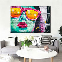 Load image into Gallery viewer, Modern Graffiti Art Wall Painting for Living Room Fashion Girl Canvas Painting Digital Print Poster Home Decoration Picture Gift - SallyHomey Life&#39;s Beautiful