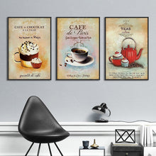 Load image into Gallery viewer, Nordic Poster Vintage Modern Minimalist Coffee Dessert Canvas painting Abstract Home Decoration Kitchen Wall Pictures No Frame - SallyHomey Life&#39;s Beautiful