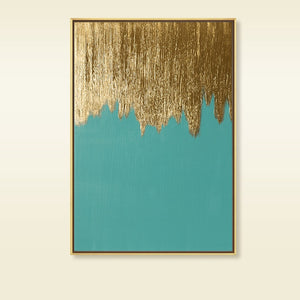 100% Hand painted Modern golden Art Oil Painting On Canvas Wall Art Wall Adornment pictures Painting For Living Room Home Decor