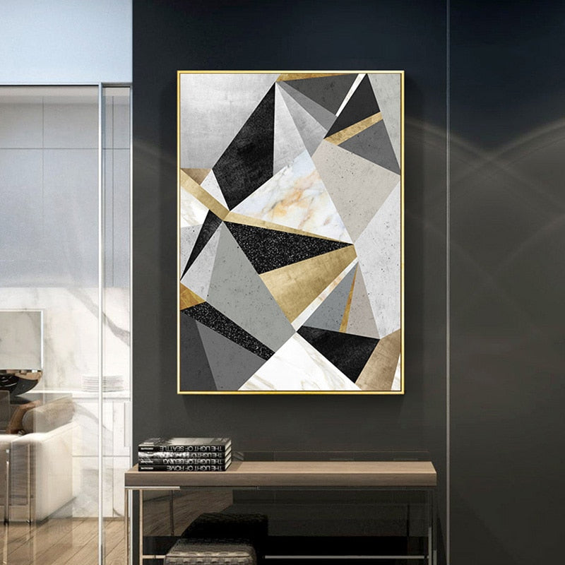   100% Hand Painted Abstract Geometry Art Oil Painting On Canvas Wall Art Wall Adornment Picture Painting For Live Room Home Decor