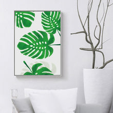 Load image into Gallery viewer, Modern Print Plant Leaf Art Posters And Prints Nordic Green Wall Art Canvas Painting Art Pictures for Living Room Wall No Frame - SallyHomey Life&#39;s Beautiful