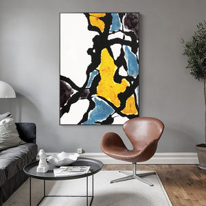  100% Hand Painted Abstract Colorflow Art Oil Painting On Canvas Wall Art Frameless Picture Decoration For Live Room Home Decor