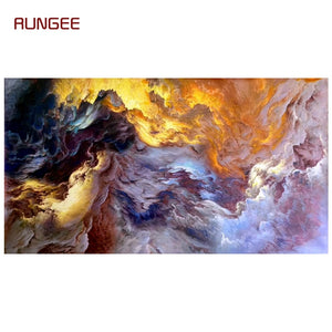 100% Hand Painted Abstract Clouds Art Oil Painting On Canvas Wall Art Frameless Picture Decoration For Live Room Home Decor Gift