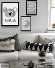 Load image into Gallery viewer, Cartoon Animal Koala Seal Minimalist Art Canvas Poster Painting Nursery Wall Picture  Modern Home Kids Room Decor - SallyHomey Life&#39;s Beautiful