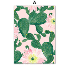 Load image into Gallery viewer, Jasmine Cactus Monstera Peony Flamingo Wall Art Canvas Painting Nordic Posters And Prints Wall Pictures For Living Room Decor - SallyHomey Life&#39;s Beautiful