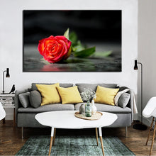 Load image into Gallery viewer, Modern Flowers Posters And Prints Wall Art Canvas Painting Red Rose Pictures for Living Room Wall Home Decoration No Frame Gift - SallyHomey Life&#39;s Beautiful