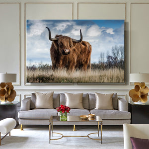 Modern Animals Posters and Prints Wall Art Canvas Painting Aritistic Yak and Cock Picture Wall Decor for Living Room Home Decor - SallyHomey Life's Beautiful