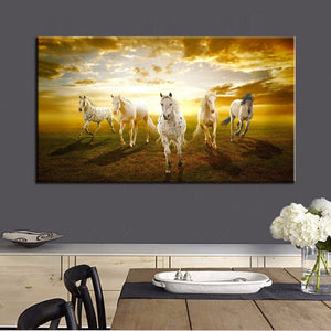 Modern Canvas Painting Galloping Horse Pictures HD Printed Poster On Wall Art Painting for Living Room Home Decor Gift Frameless - SallyHomey Life's Beautiful