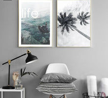 Load image into Gallery viewer, Nordic Decoration Motivational Poster and Prints Life Quote Sea Landscape Wall Art Canvas Painting Decorative Picture Home Decor - SallyHomey Life&#39;s Beautiful