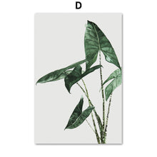 Load image into Gallery viewer, Monstera Rubber Tree Plant Leaves Hand Wall Art Canvas Painting Nordic Posters And Prints Wall Pictures For Living Room Decor - SallyHomey Life&#39;s Beautiful