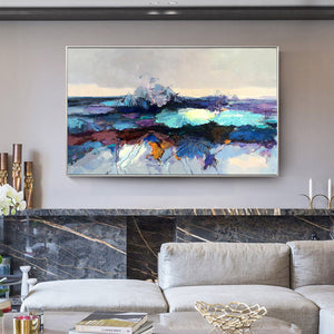 100% Hand Painted Abstract Colour Landscape Painting On Canvas Wall Art Frameless Picture Decoration For Live Room Home Decor