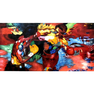 100% Hand Painted Abstract Boxing Art Oil Painting On Canvas Wall Art Frameless Picture Decoration For Live Room Home Decor Gift