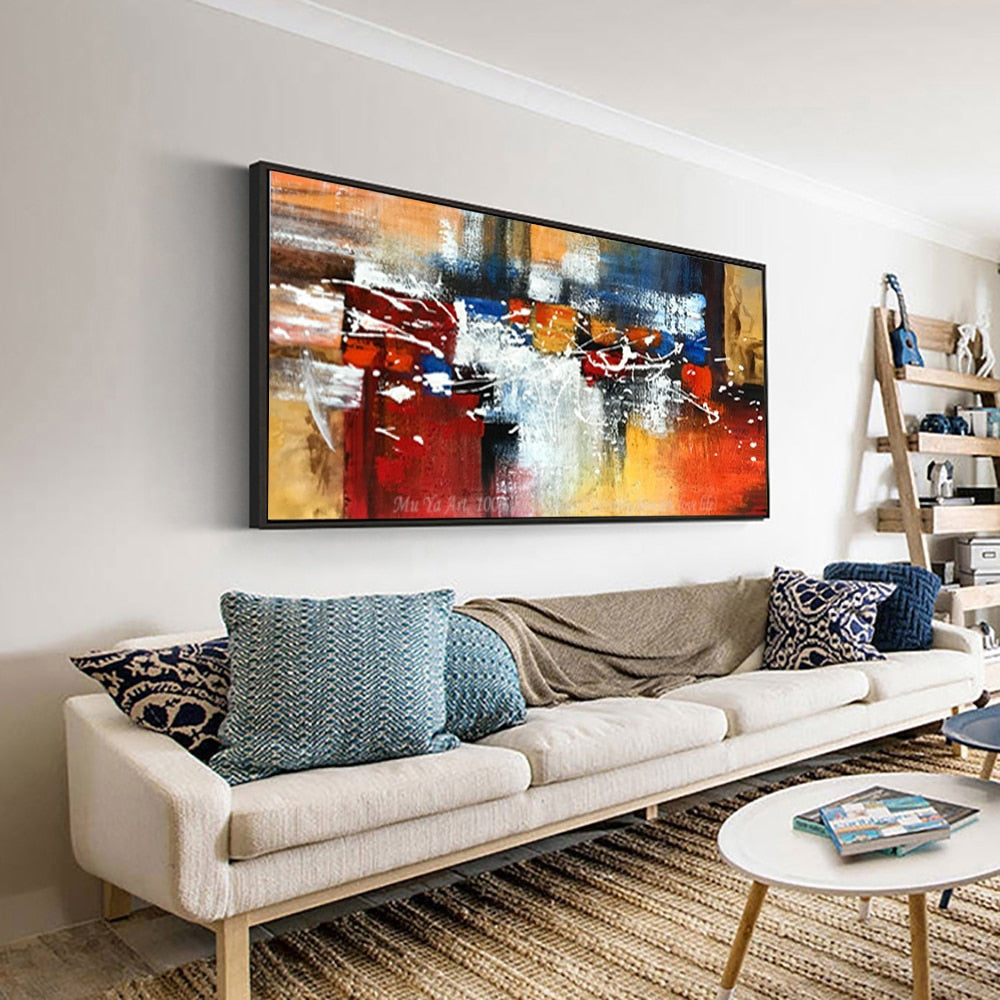 laminas de cuadros pared decorativas horizontales canvas oil paintings lienzos cuadros decorativos modernos for living room wall - SallyHomey Life's Beautiful