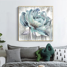 Load image into Gallery viewer, 100% Hand Painted Modern white flower Oil Painting On Canvas Wall Art Frameless Picture Decoration For Live Room Home Decor Gift
