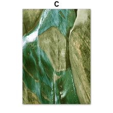 Load image into Gallery viewer, Rubber Tree Green Leaf Terraced Quotes Wall Art Canvas Painting Nordic Posters And Prints Wall Pictures For Living Room Decor - SallyHomey Life&#39;s Beautiful