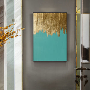 100% Hand painted Modern golden Art Oil Painting On Canvas Wall Art Wall Adornment pictures Painting For Living Room Home Decor