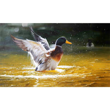 Load image into Gallery viewer, 100% Hand painted Golden realistic duck Art Painting On Canvas Wall Art Wall Adornment picture Painting For Live Room Home Decor